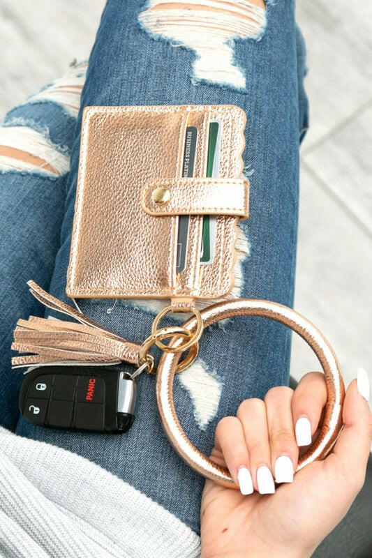 Key Ring ID Wallet Bracelet.