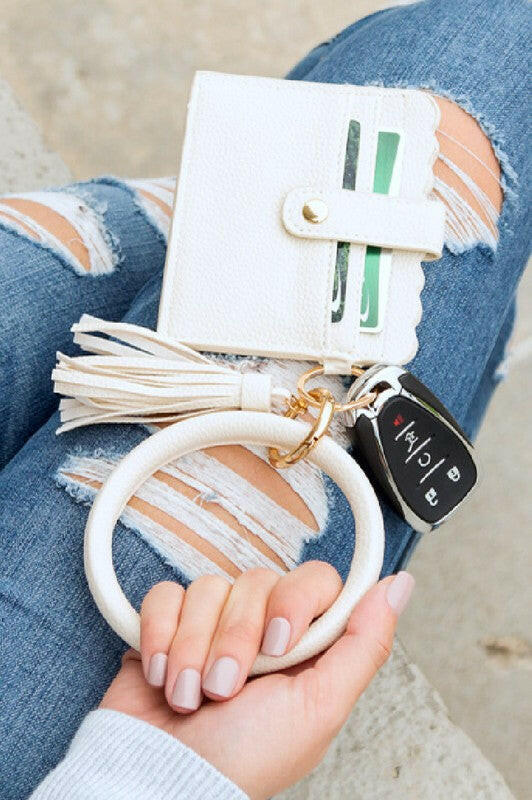 Key Ring ID Wallet Bracelet.