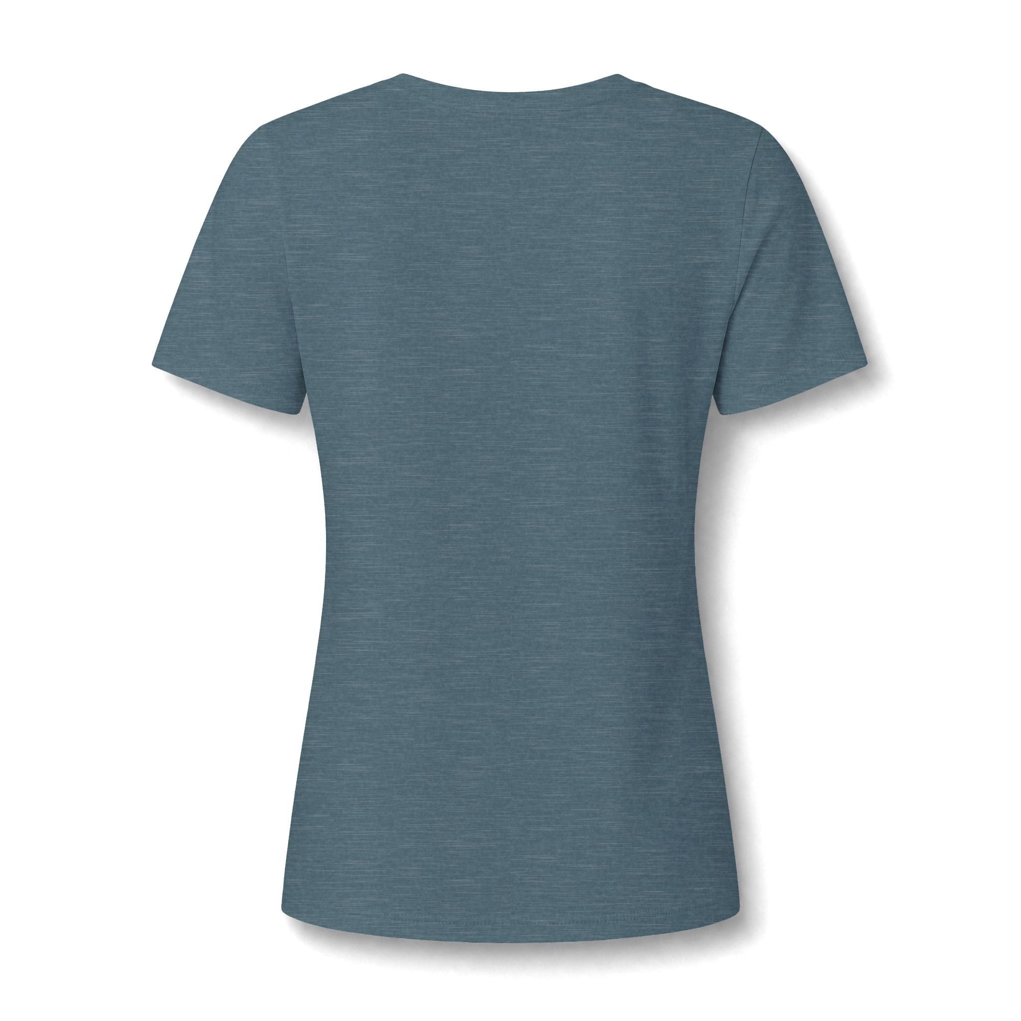 Women's Relaxed Heather CVC V-Neck Tee Printify