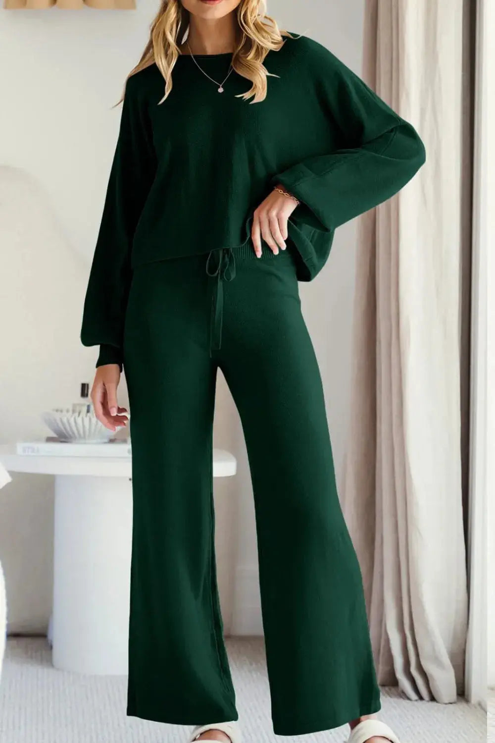 Long Sleeve Top and Pants Set WOMEN - CHIC TB