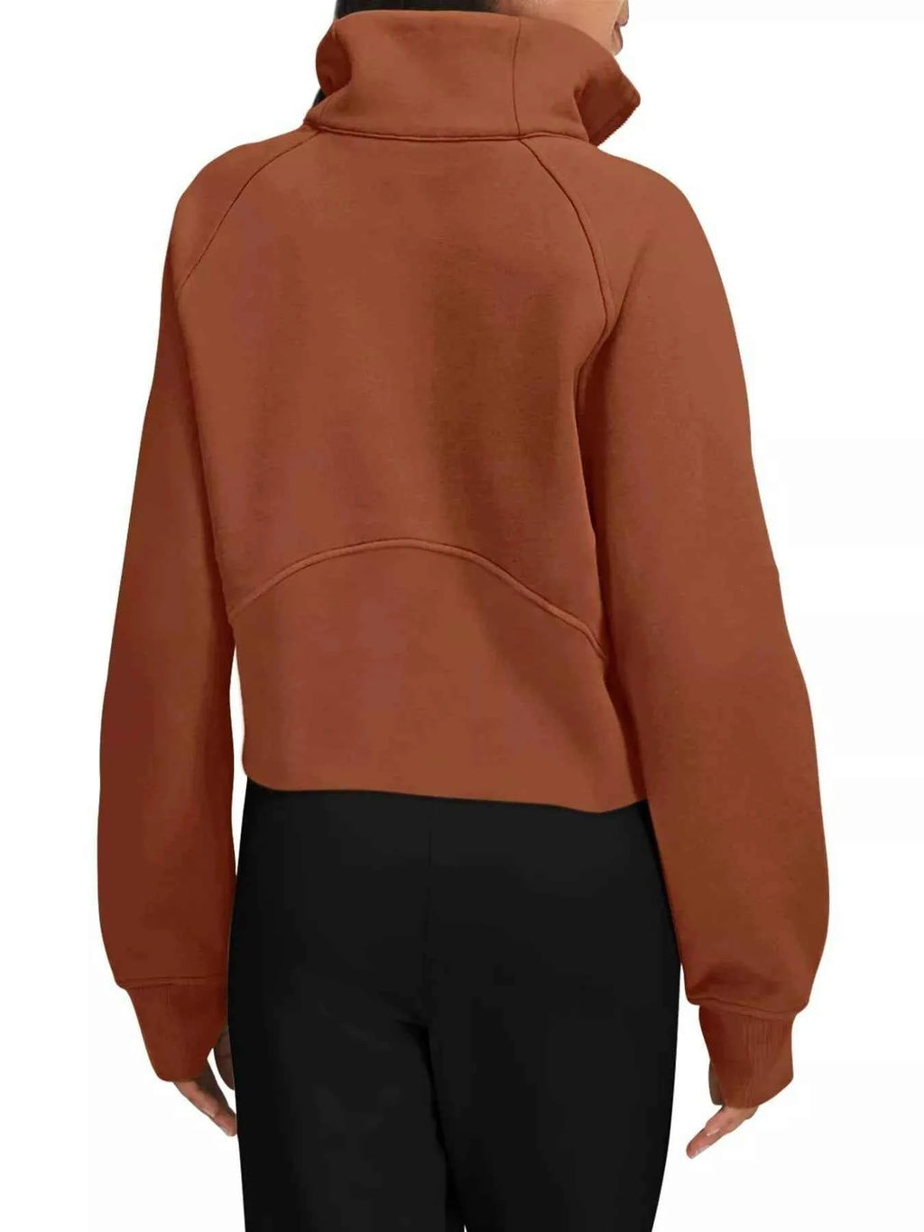 Half Zip Raglan Sleeve Sweatshirt