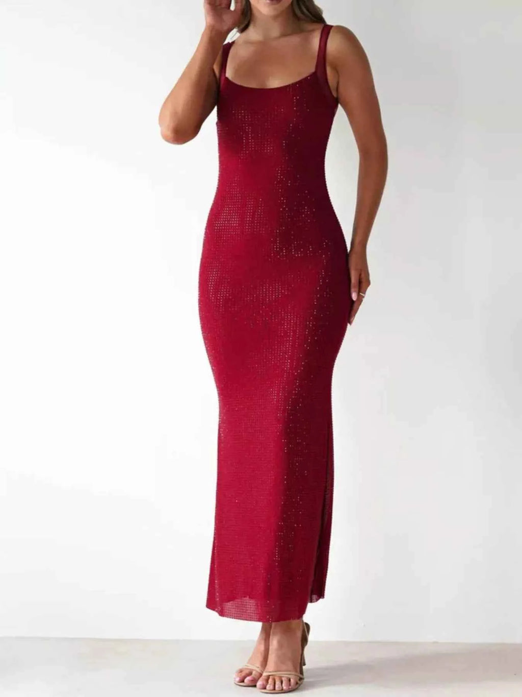 Backless Sleeveless Bodycon Maxi Dress