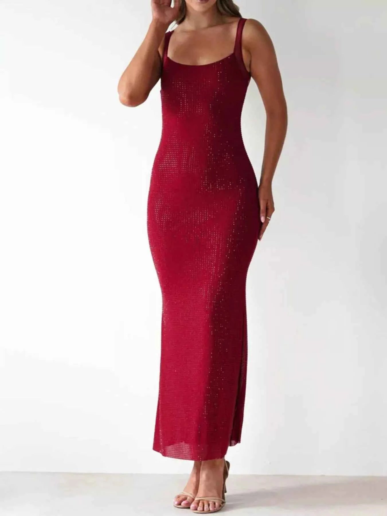 Backless Sleeveless Bodycon Maxi Dress