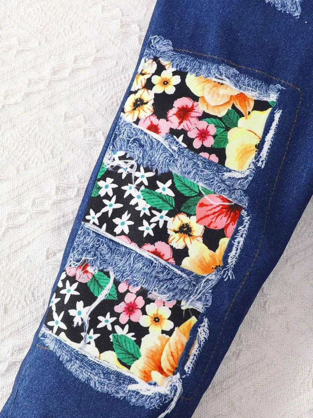 Children's Floral Bell Sleeve Top and Pants Set