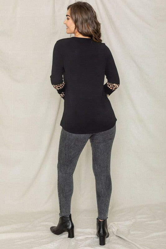 Leopard Chest Pocket Tunic.