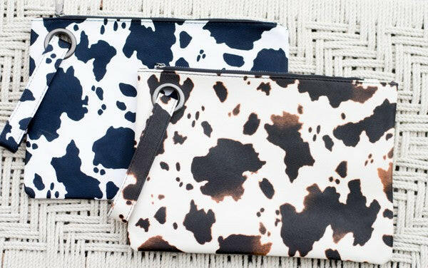 Cow Print Oversized Everyday Clutch.