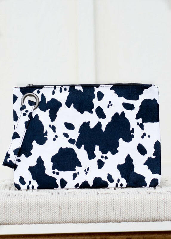 Cow Print Oversized Everyday Clutch.