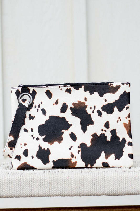 Cow Print Oversized Everyday Clutch.