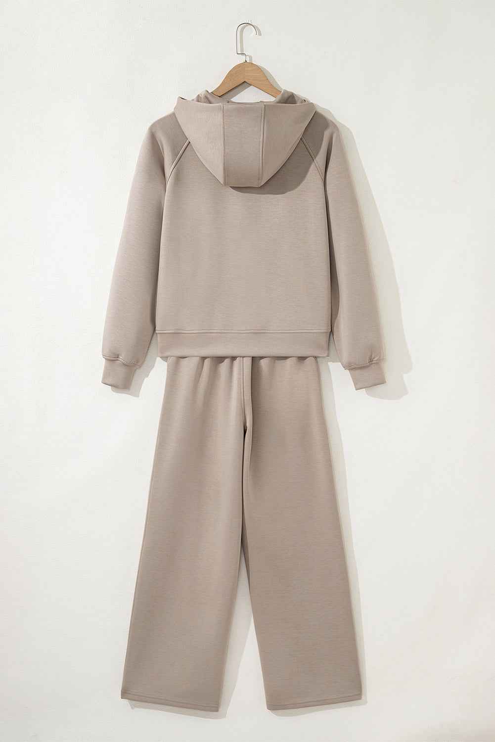 Jet Stream Half Zip Thumbhole Sleeve Hoodie Active Pants 2pcs Outfit