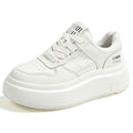 Lace Up Round Toe Platform Sneakers