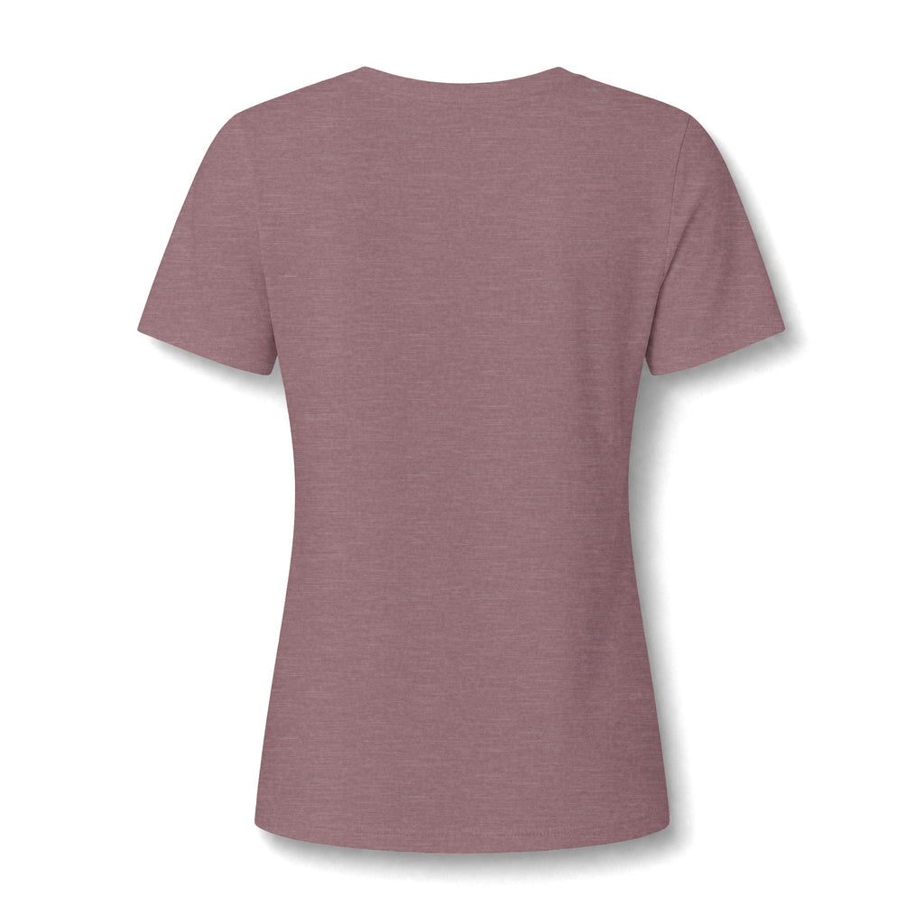 Women's Relaxed Heather CVC V-Neck Tee Printify