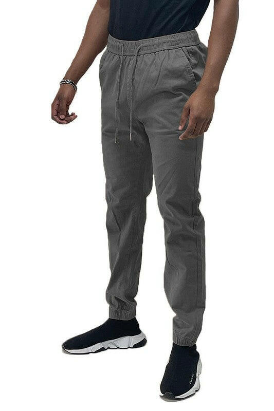 Men's Solid Stretch Cargo Jogger.