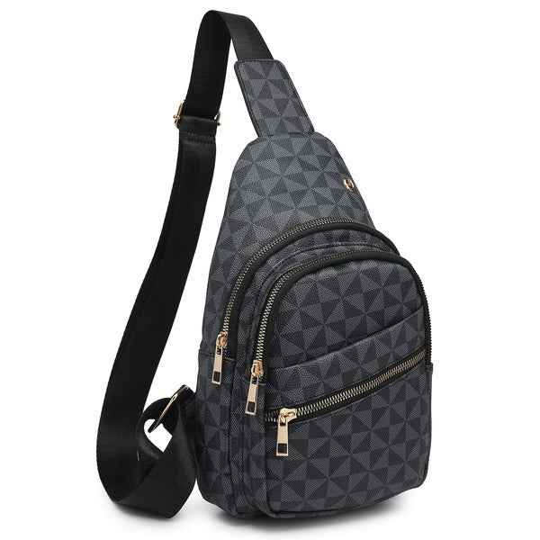 Pattern Sling Backpack