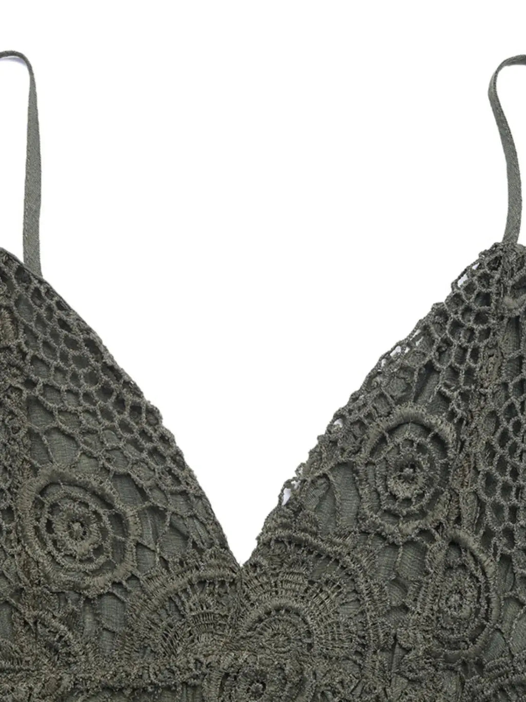 Lace Spaghetti Strap Romper.