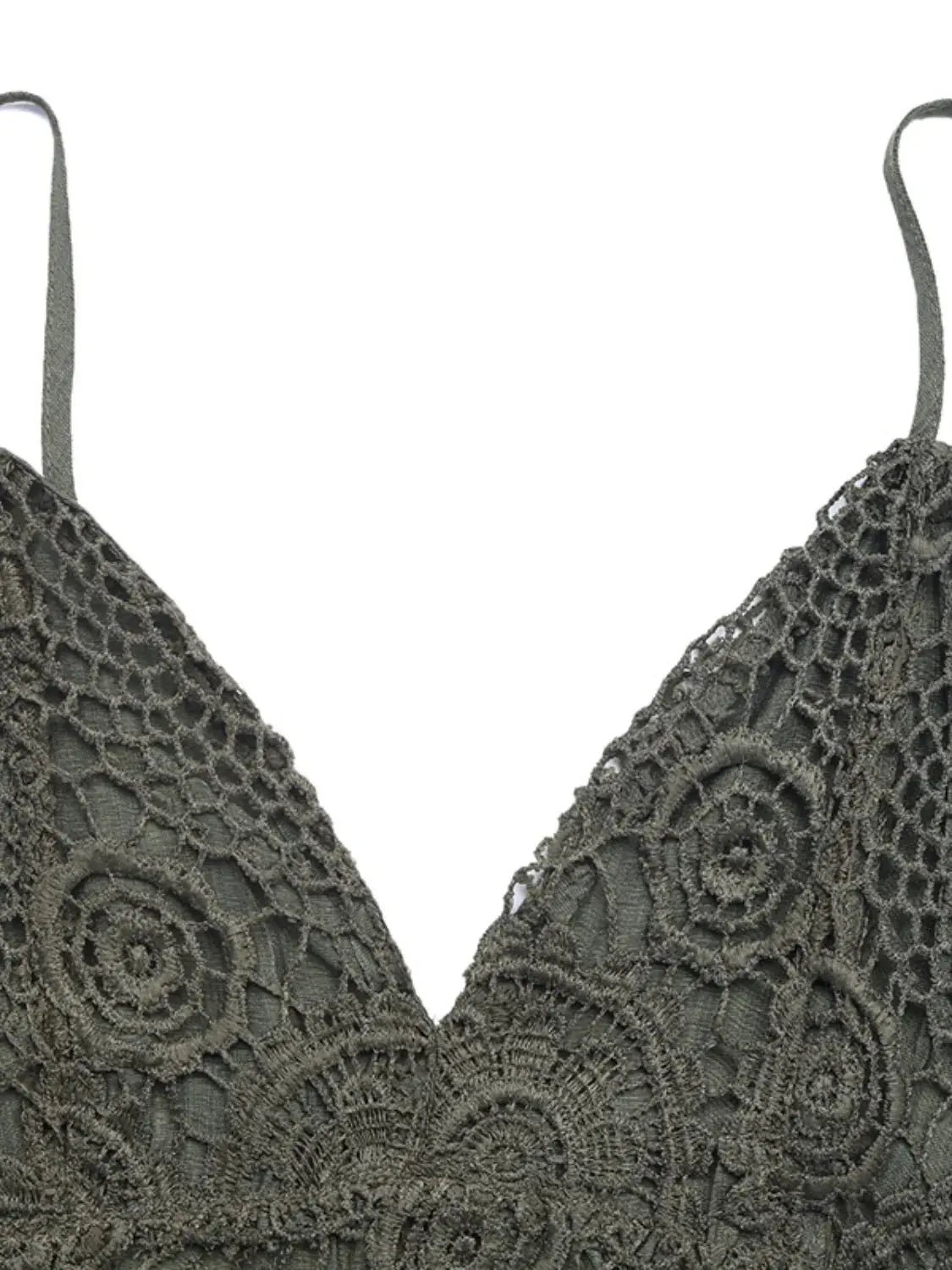 Lace Spaghetti Strap Romper.