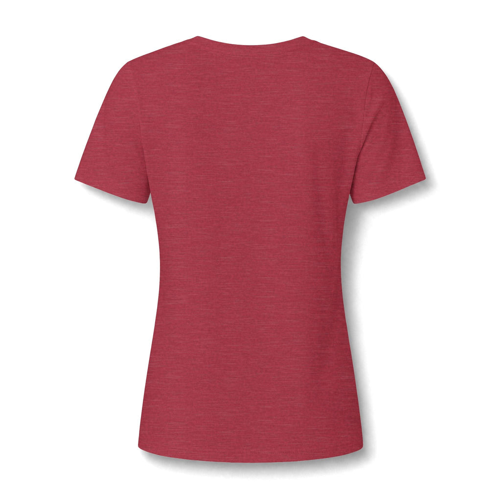 Women's Relaxed Heather CVC V-Neck Tee Printify