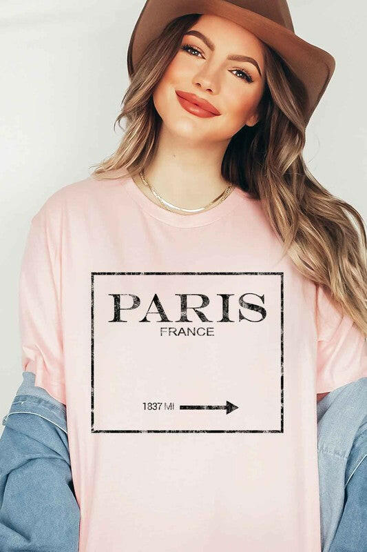 PARIS FRANCE GRAPHIC TEE / T-SHIRT.