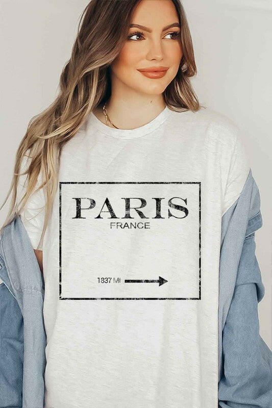 PARIS FRANCE GRAPHIC TEE / T-SHIRT.