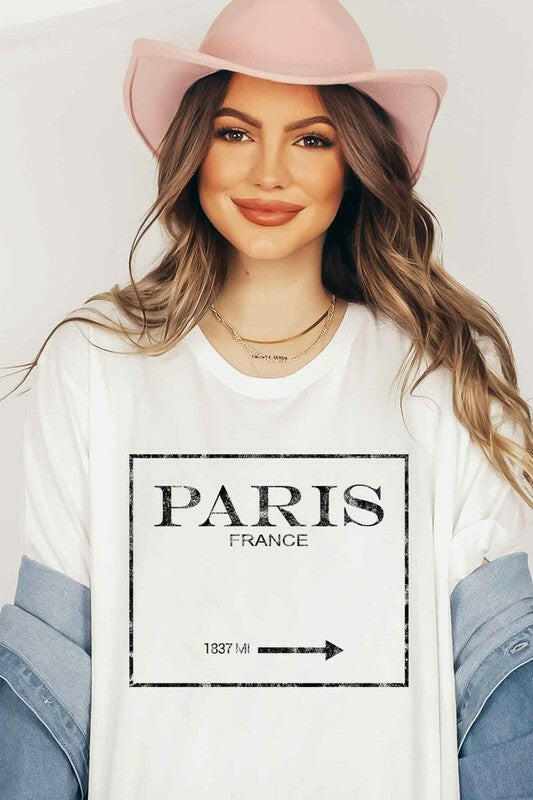 PARIS FRANCE GRAPHIC TEE / T-SHIRT.