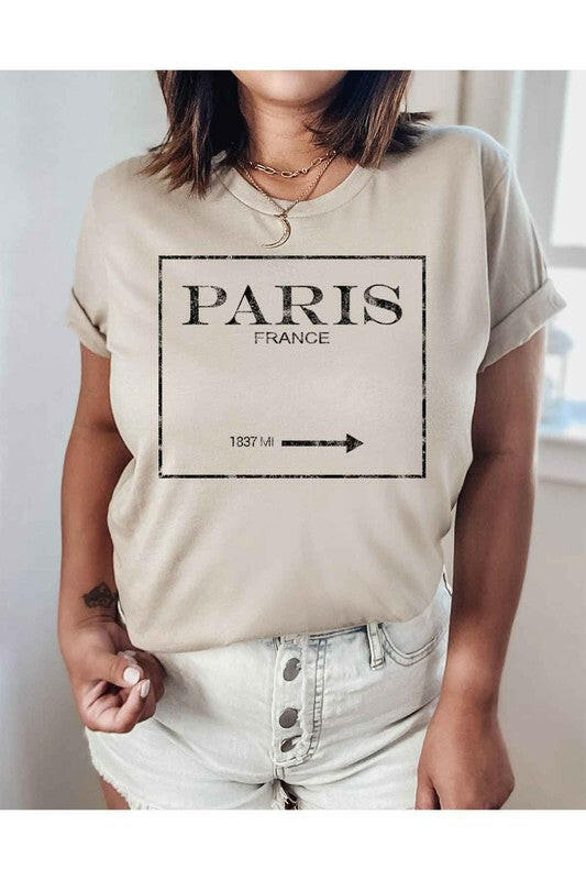 PARIS FRANCE GRAPHIC TEE / T-SHIRT.