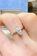 2 Carat Moissanite 925 Sterling Silver Ring.