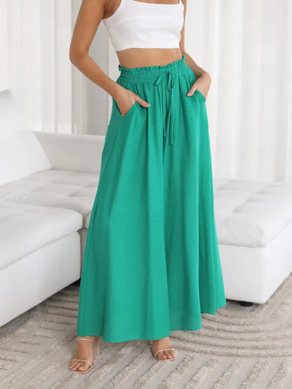Wide Leg Pants with Pockets.