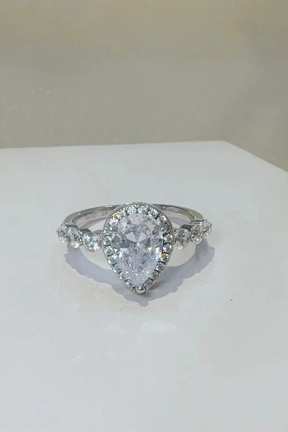 2 Carat Moissanite 925 Sterling Silver Ring.