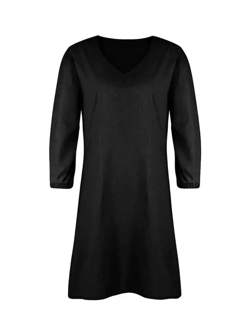 V-Neck Half Sleeve women Dress.