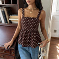 Wave point camisole vest for women