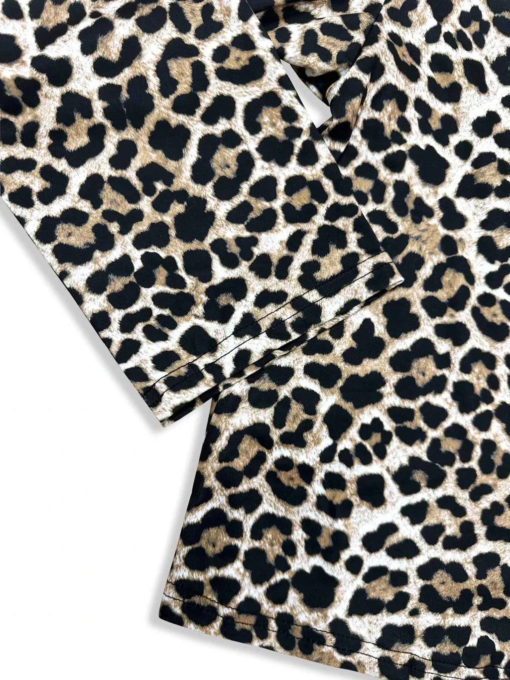 Leopard Print Top and Pants Set