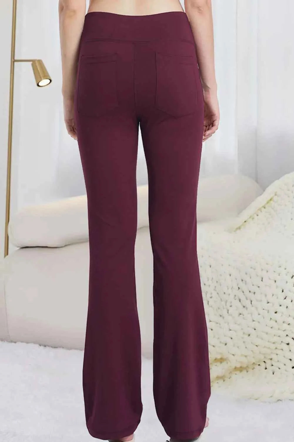 Pocketed High Waist Active Pants.