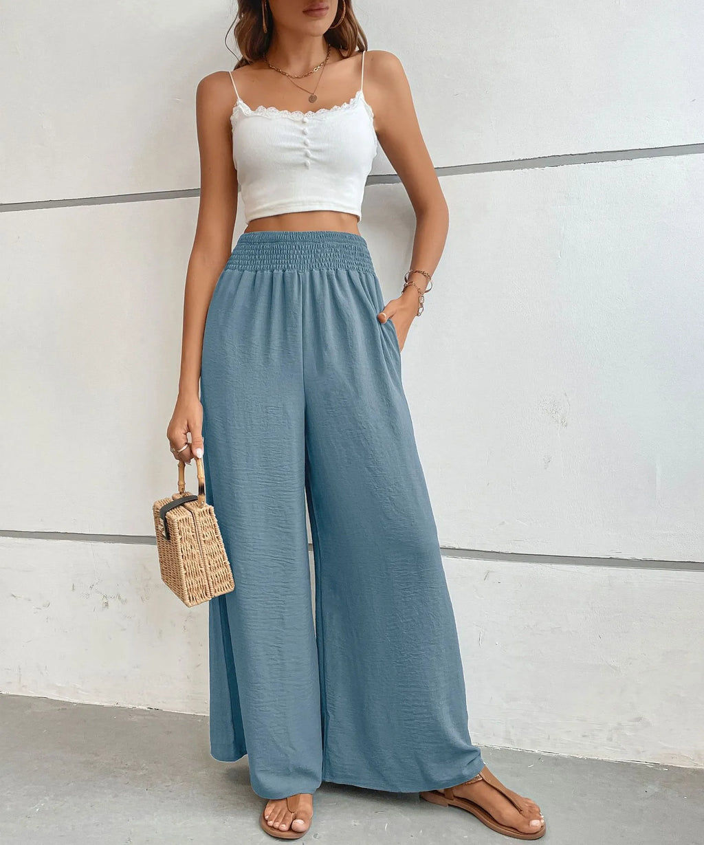 High-Waisted Wide Leg Pants.