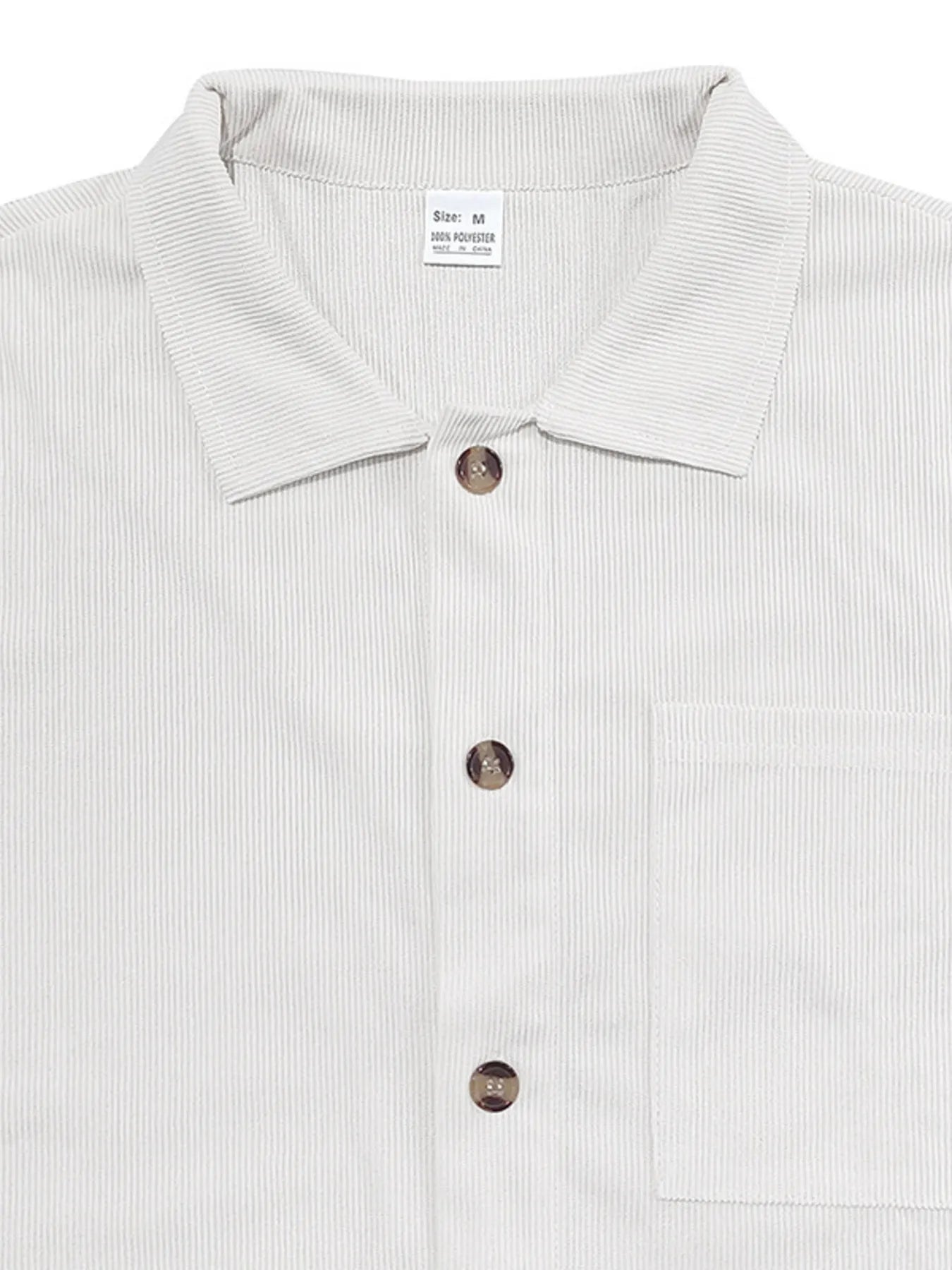 Button Up Top and Shorts Set Plus Size.