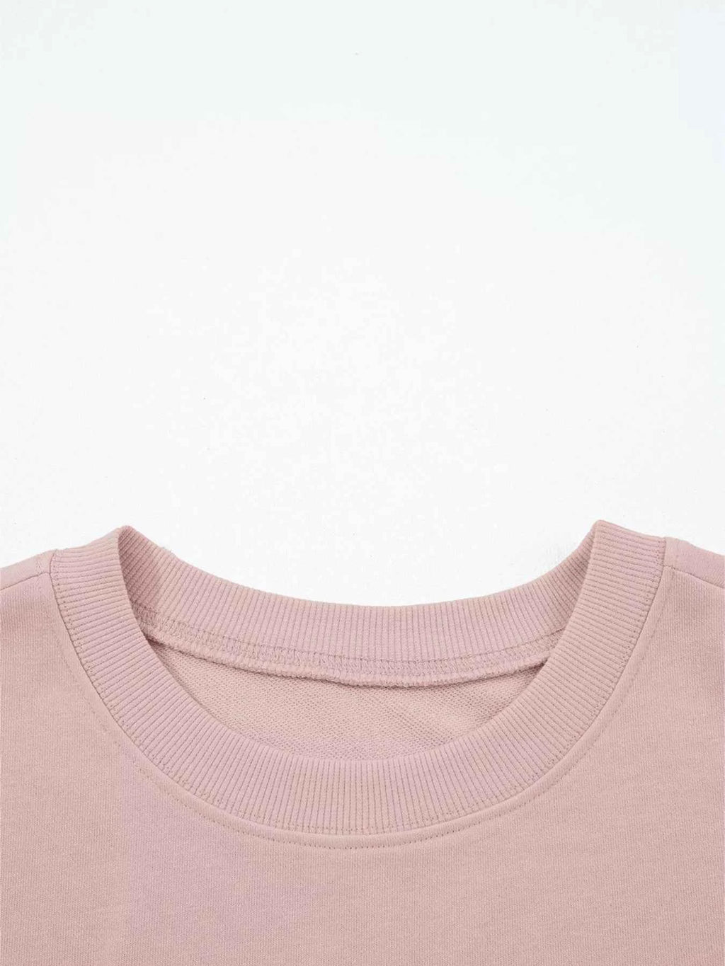 Drop Shoulder Puff Sleeve Crop Top and Drawstring Wide Leg Pants Set