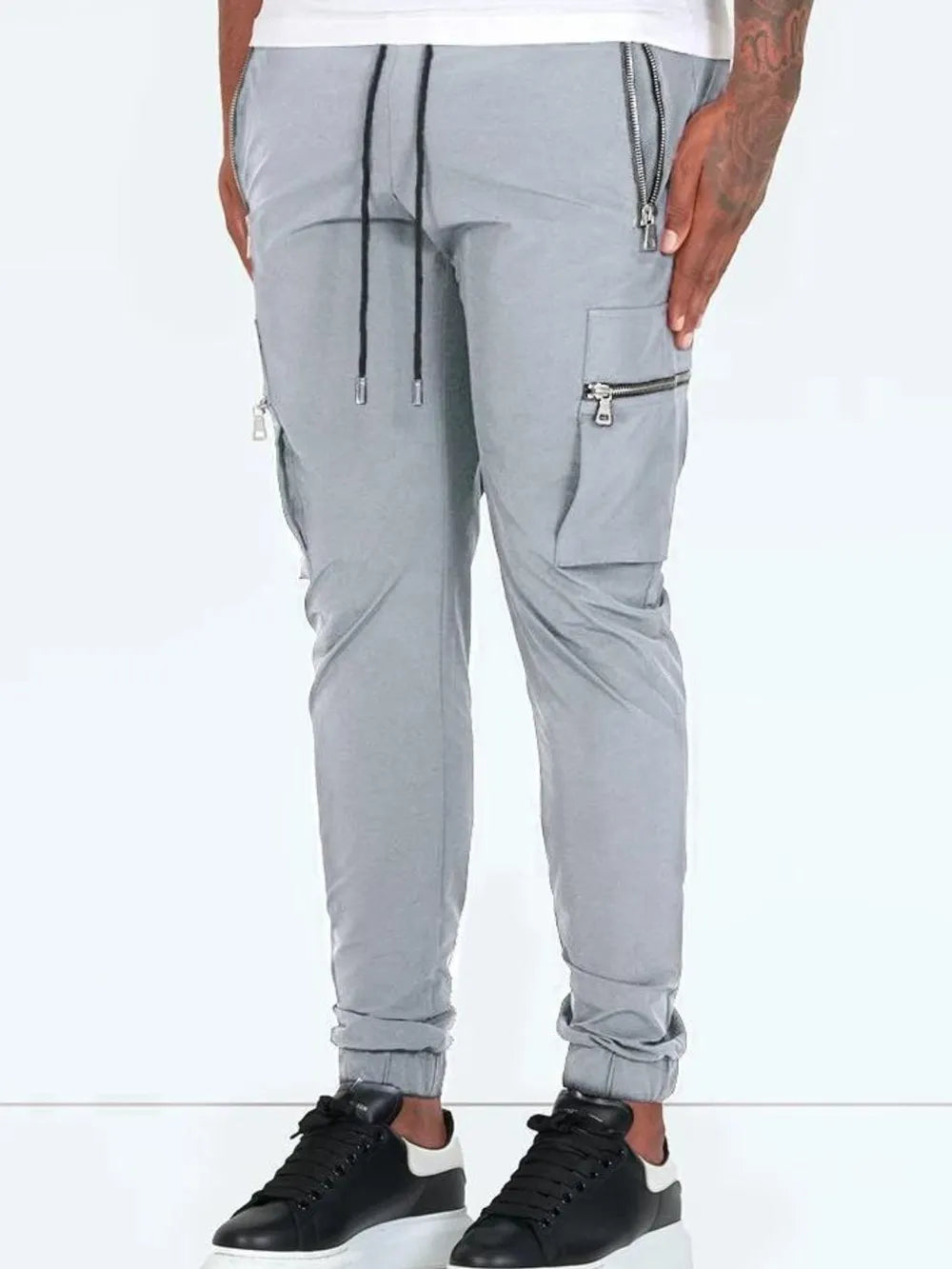 Men's Drawstring Pants with Pockets.