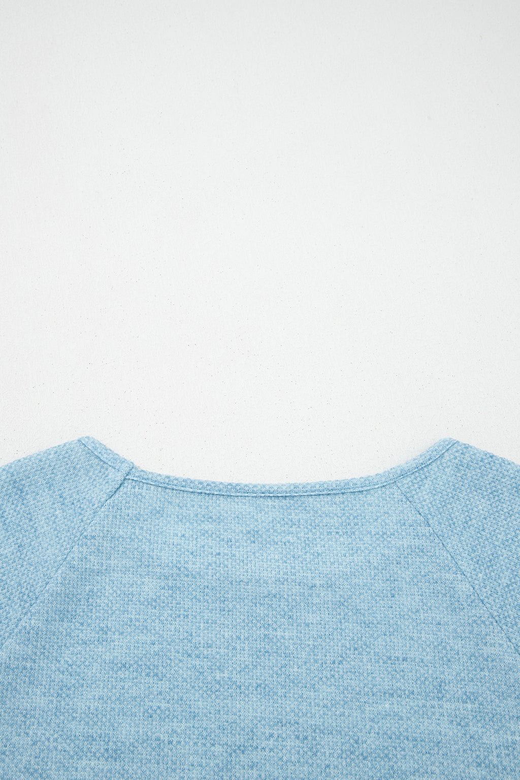 Myosotis Textured Raglan Sleeve Knit Loose Top