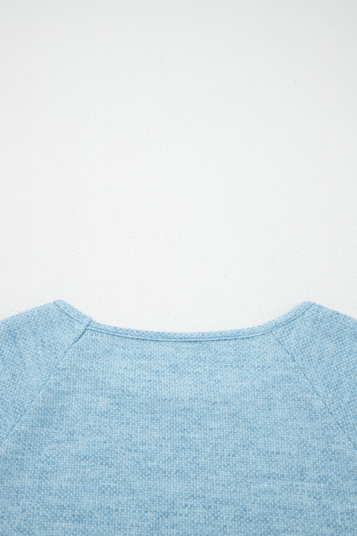 Myosotis Textured Raglan Sleeve Knit Loose Top