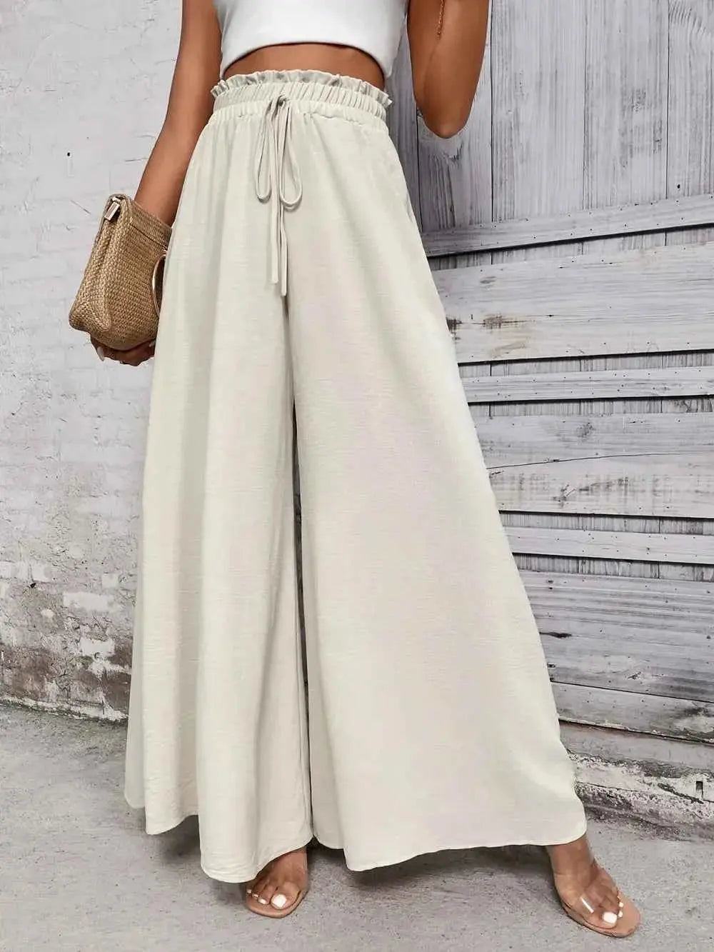 High Waist Wide Leg Pants.