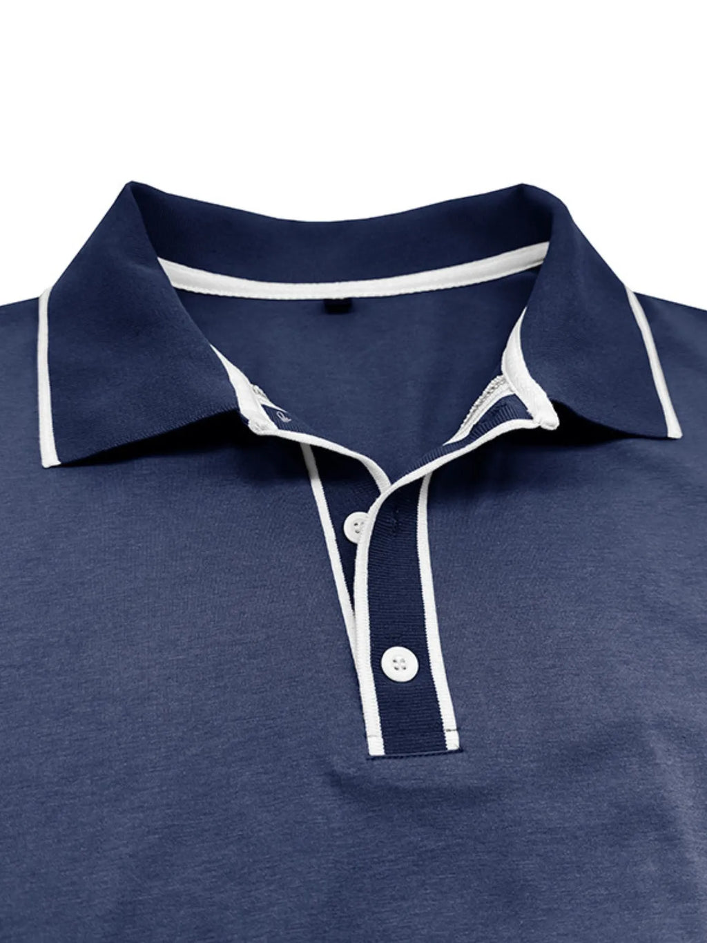Men's Slim Fit Polo Shirt with Contrast Trim.