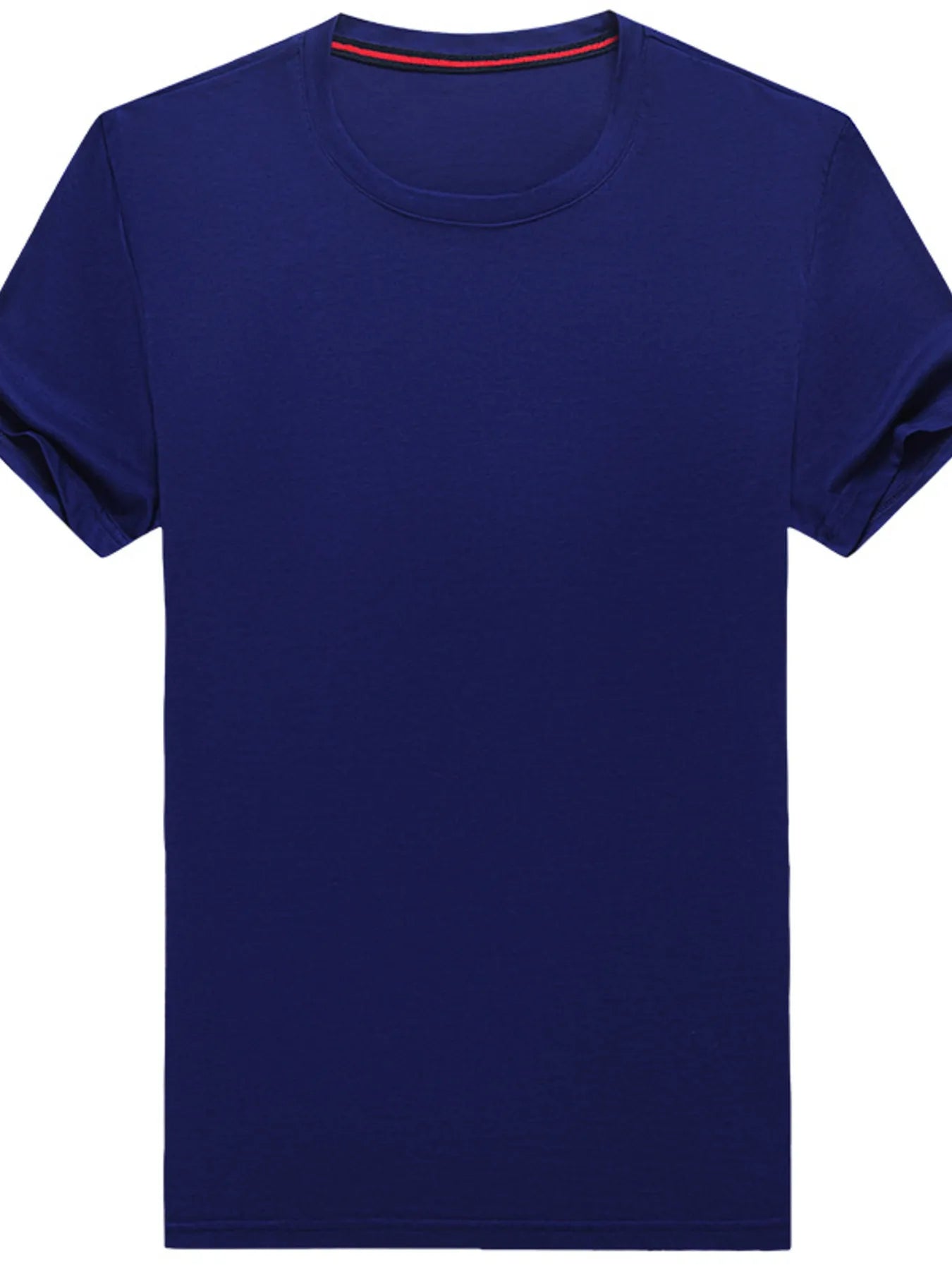 Men's Plus Size Classic Crew Neck Basic T-Shirt.