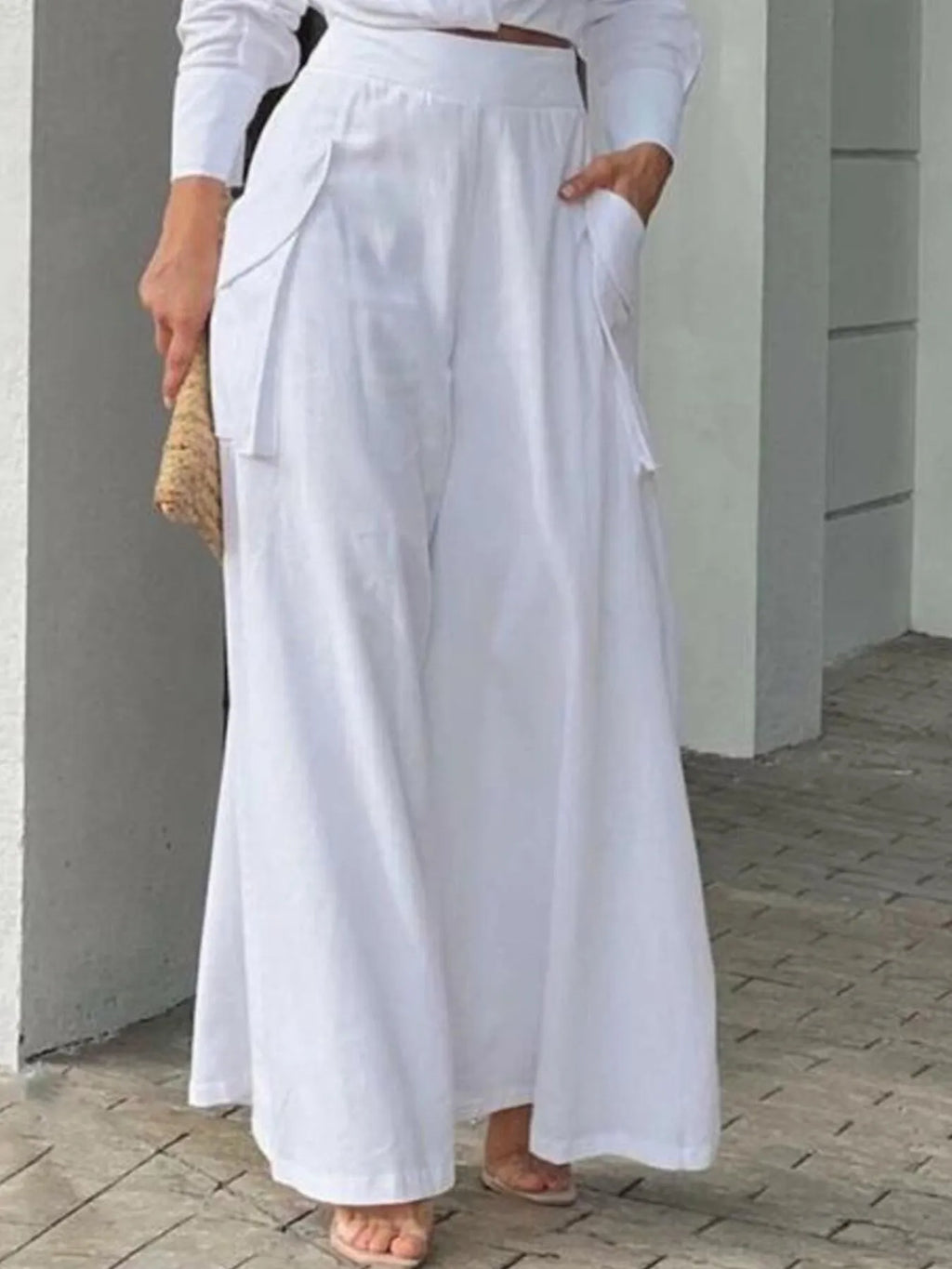 Long Sleeve Top and Pants Set Plus Size.