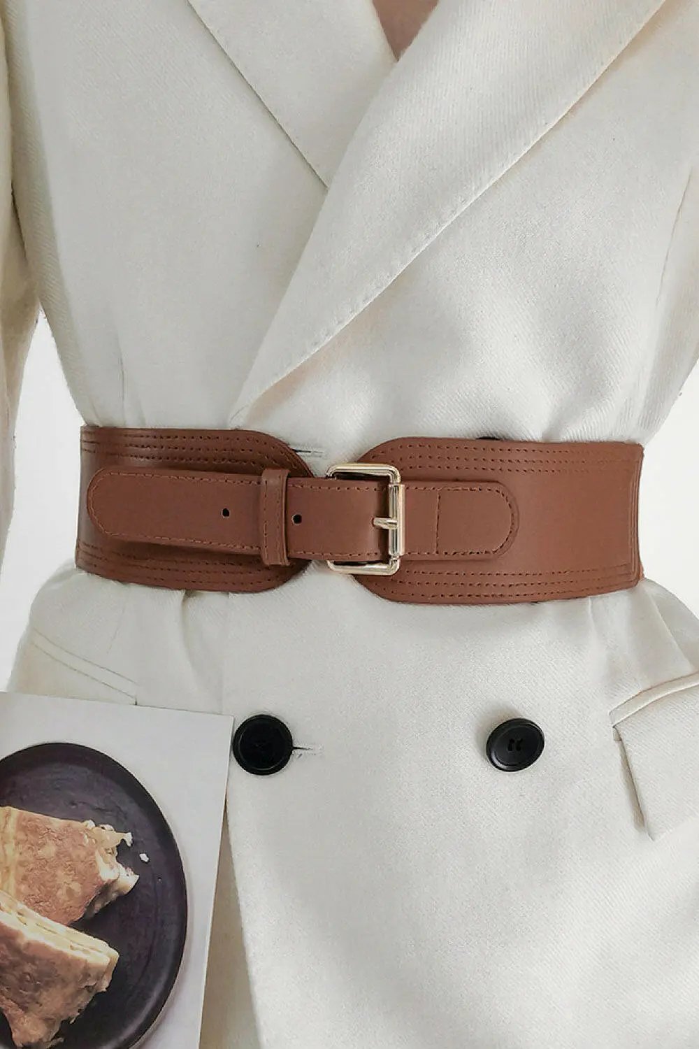 Elastic Wide PU Belt.