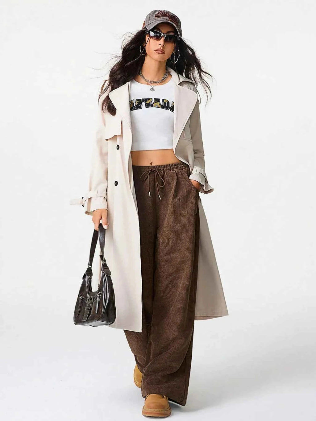 Wide Leg Drawstring Pants