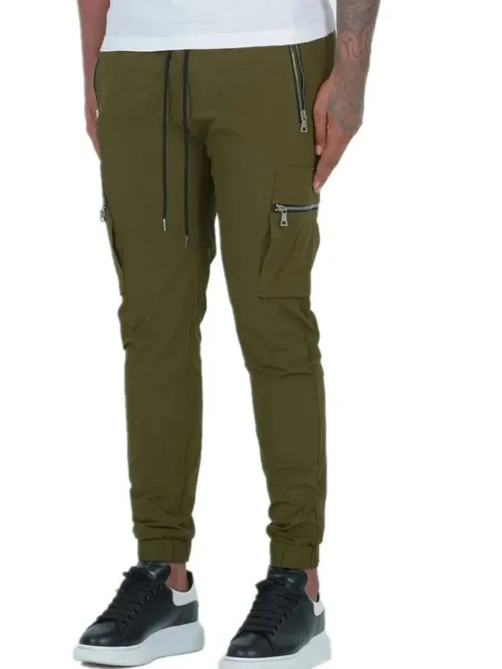 Men's Drawstring Pants with Pockets.