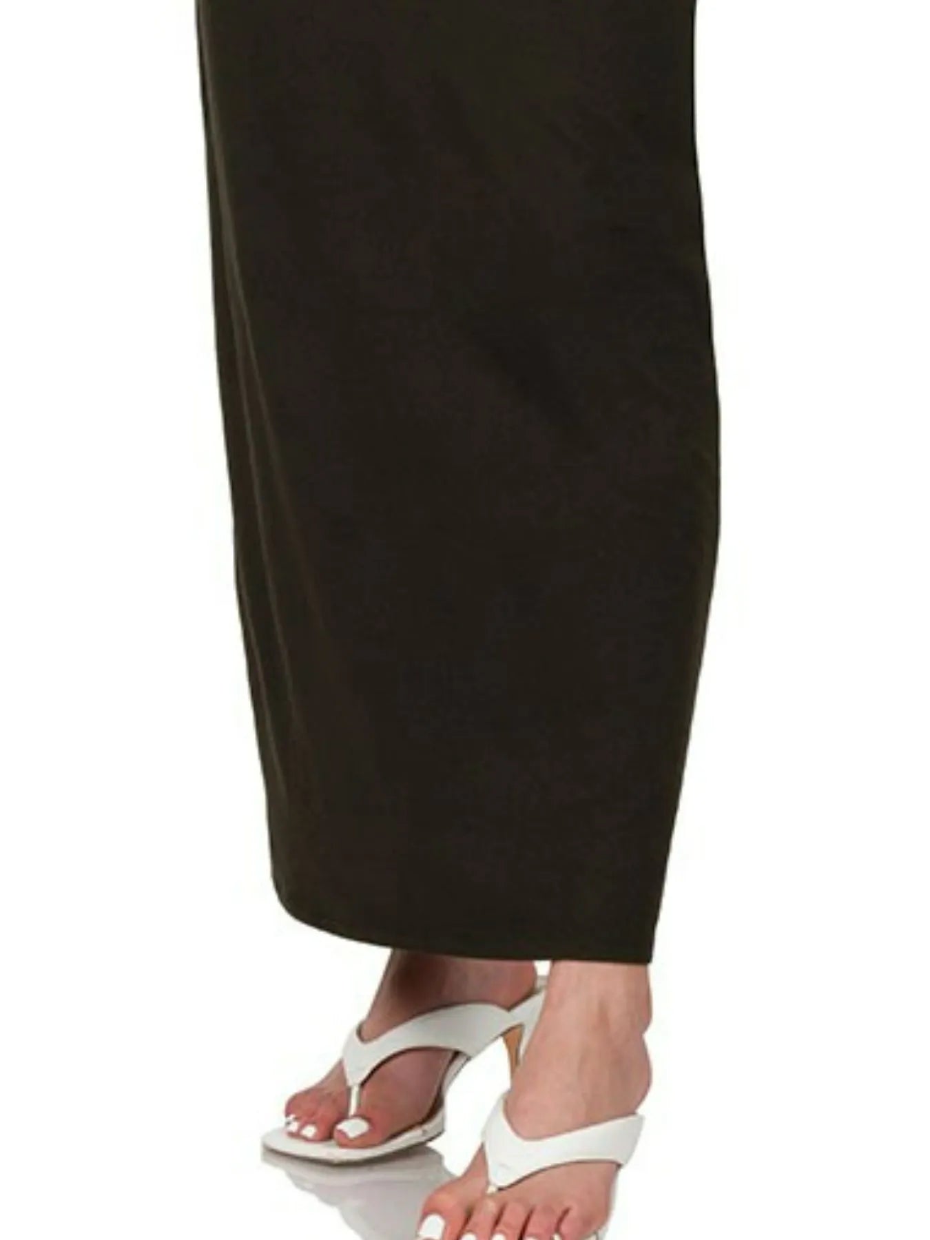 Zenana Brushed Dty Thin Strap Racerback V-Neck Maxi Dress.