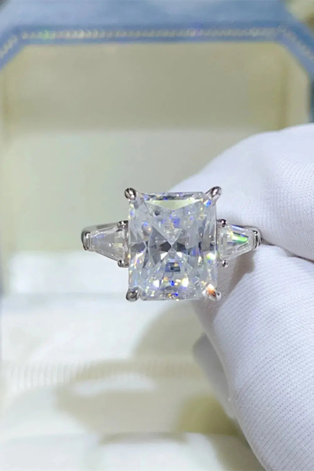 5 Carat Moissanite 925 Sterling Silver Ring.