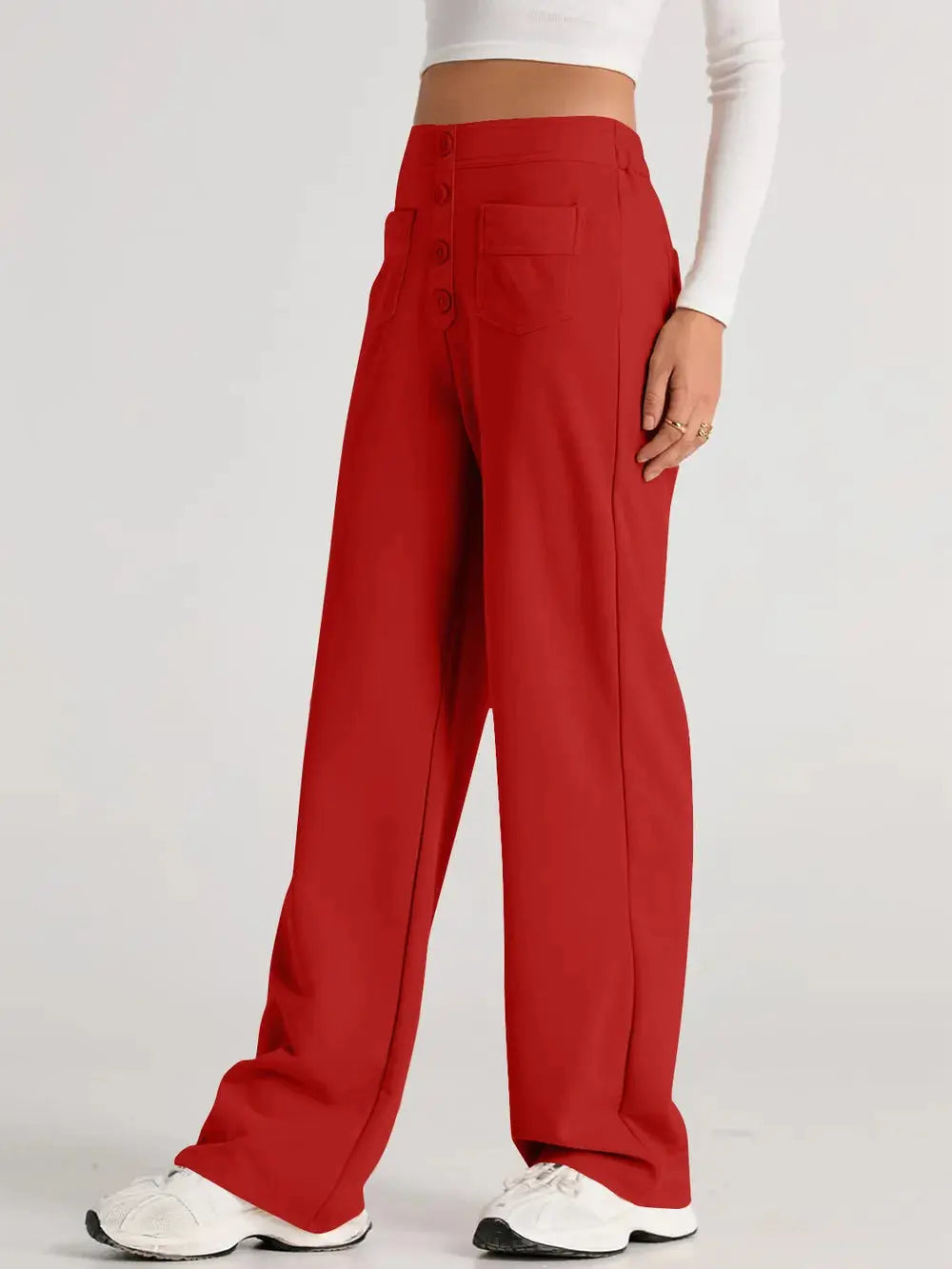 High Waist Wide Leg Pants.