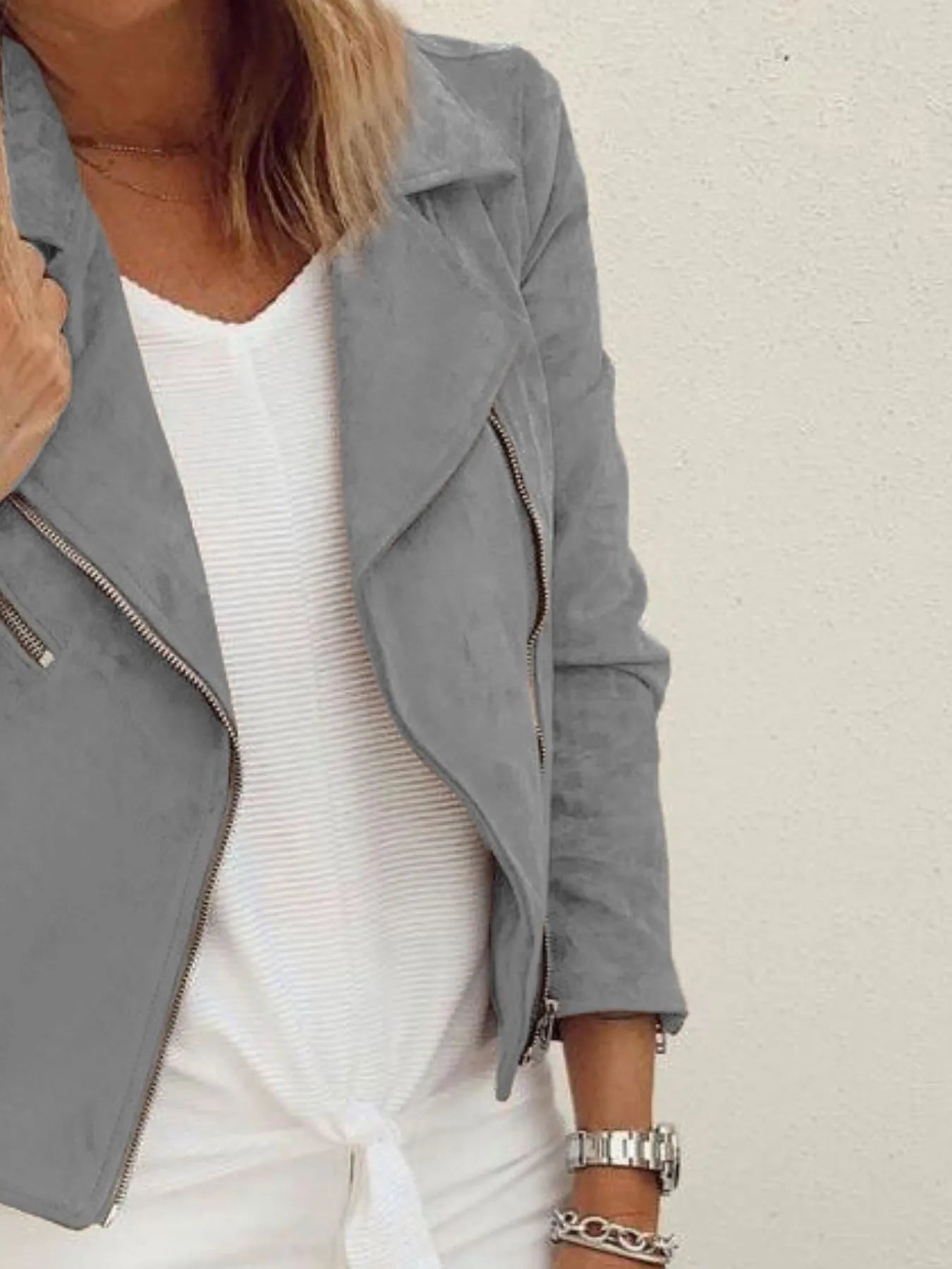 Zip Up Long Sleeve Jacket.