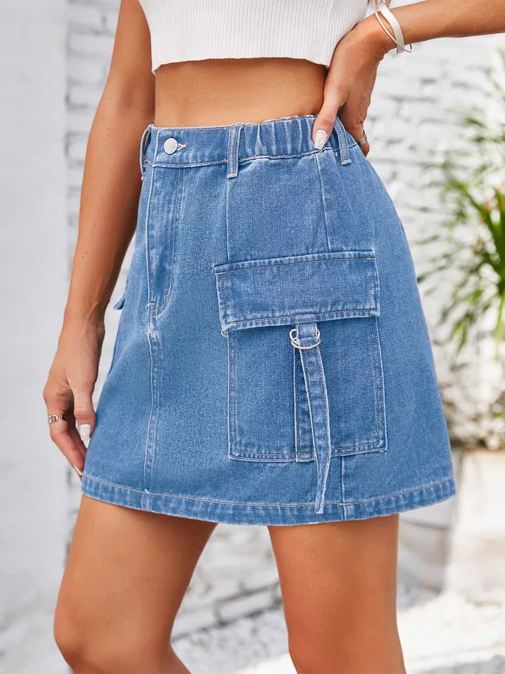 Denim Skirt.