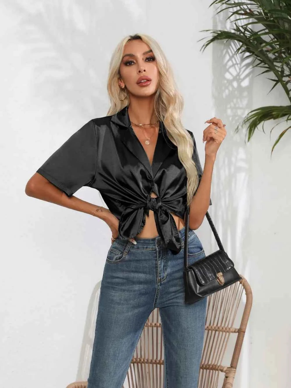 Button Down Short Sleeve Shirt.